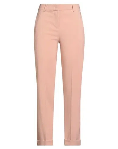 Hanita Woman Pants Blush Size 12 Polyester, Elastane In Brown