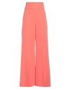 Hanita Woman Pants Coral Size 8 Polyester, Elastane In Red