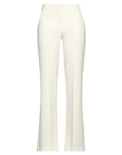 Hanita Woman Pants Cream Size 4 Polyester, Elastane