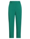 Hanita Woman Pants Emerald Green Size 10 Polyester, Viscose, Elastane In Green