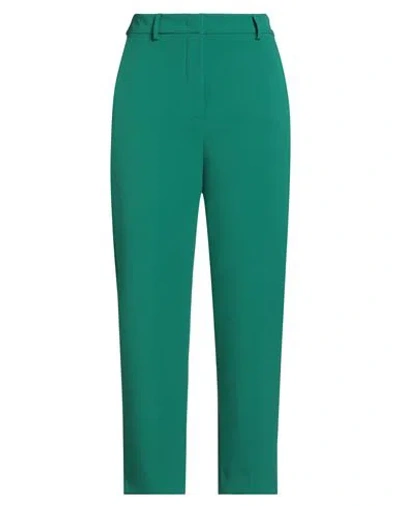 Hanita Woman Pants Emerald Green Size 10 Polyester, Viscose, Elastane