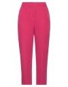 Hanita Woman Pants Fuchsia Size 10 Polyester, Elastane In Pink