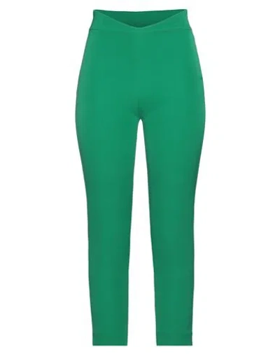 Hanita Woman Pants Green Size 14 Polyester, Elastane