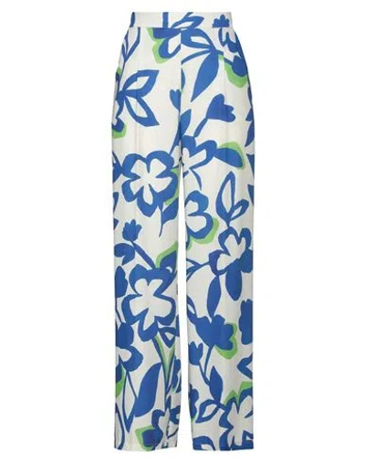 Hanita Woman Pants Ivory Size 6 Polyester, Elastane In White