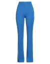 Hanita Woman Pants Light Blue Size 10 Viscose, Nylon, Elastane In Blue