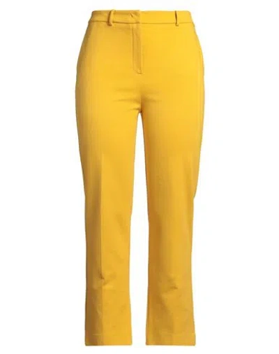 Hanita Woman Pants Marigold Size 12 Viscose, Nylon, Elastane In Yellow