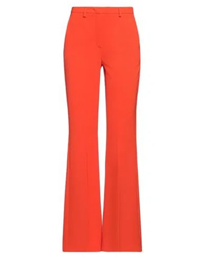 Hanita Woman Pants Orange Size 2 Polyester, Elastane