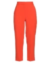 Hanita Woman Pants Orange Size 8 Polyester, Elastane