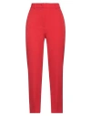 Hanita Woman Pants Red Size 10 Polyester, Elastane In Red