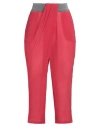 Hanita Woman Pants Red Size S Polyester, Viscose, Elastane In Red