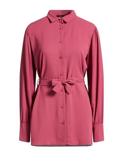 Hanita Woman Shirt Antique Rose Size S Polyester In Pink