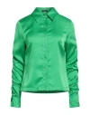 Hanita Woman Shirt Green Size 4 Polyester, Elastane In Green