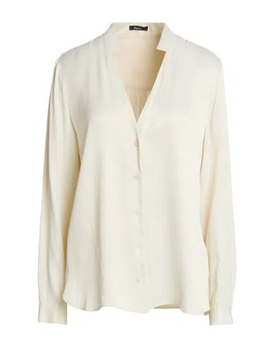 Hanita Woman Shirt Ivory Size M Viscose In White