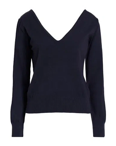 Hanita Woman Sweater Midnight Blue Size L Viscose, Polyester, Polyamide