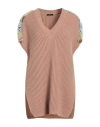Hanita Woman Sweater Antique Rose Size S Wool, Acrylic In Pink