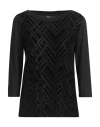 Hanita Woman T-shirt Black Size Xs Polyester, Nylon, Elastane In Black