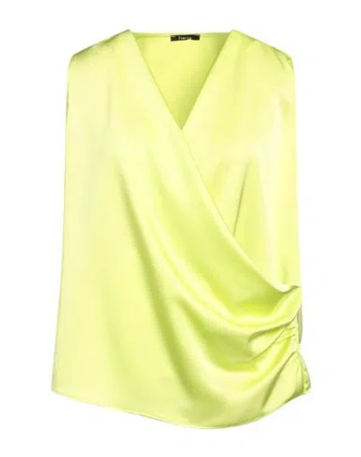 Hanita Woman Top Acid Green Size L Polyester In Green