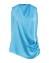 Hanita Woman Top Azure Size Xl Polyester In Blue