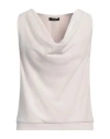 Hanita Woman Top Beige Size S Polyester, Elastane In Beige