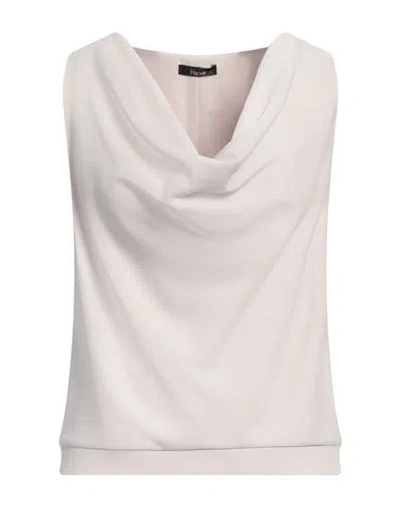 Hanita Woman Top Beige Size S Polyester, Elastane