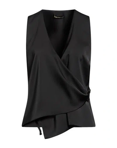 Hanita Woman Top Black Size L Polyester