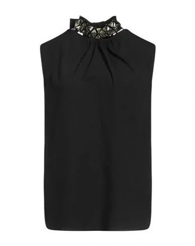 Hanita Woman Top Black Size L Polyester