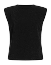 Hanita Woman Top Black Size L Polyester, Viscose, Nylon, Elastane In Black