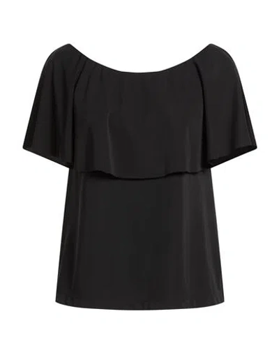 Hanita Woman Top Black Size Xs Polyester, Elastane