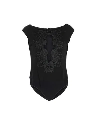 Hanita Woman Top Black Size Xs Polyester, Elastane