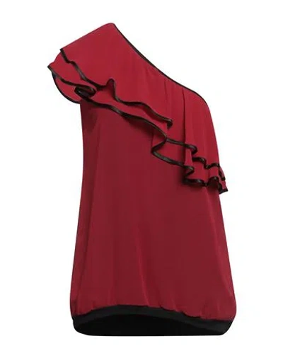 Hanita Woman Top Brick Red Size S Polyester