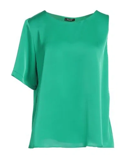 Hanita Woman Top Green Size L Polyester