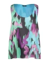 Hanita Woman Top Green Size S Polyester In Green