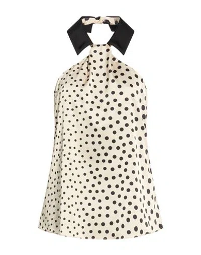 Hanita Woman Top Ivory Size Xs Polyester, Elastane In White