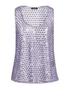 Hanita Woman Top Light Purple Size Xs Polyester