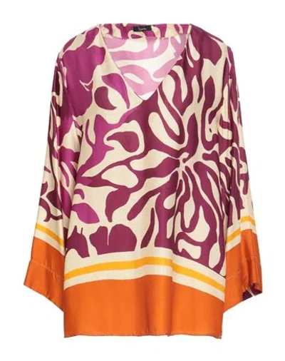 Hanita Woman Top Mauve Size Xs Viscose In Purple