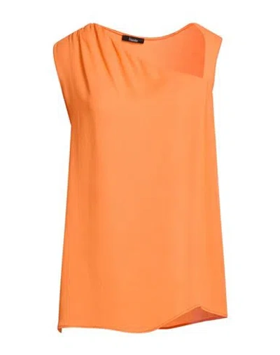 Hanita Woman Top Orange Size S Viscose