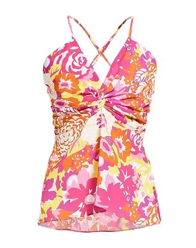 Hanita Woman Top Pink Size L Polyester