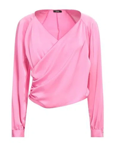 Hanita Woman Top Pink Size S Polyester
