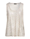 Hanita Woman Top Sand Size S Polyester In Beige
