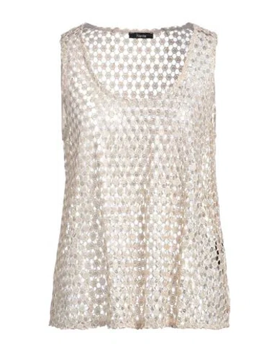 Hanita Woman Top Sand Size S Polyester In Beige