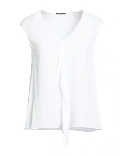 Hanita Woman Top White Size L Viscose
