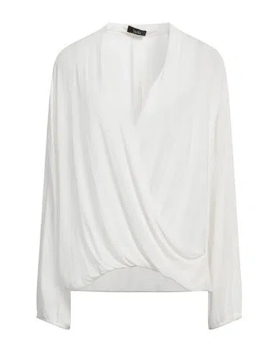 Hanita Woman Top White Size L Viscose In White
