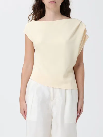 Hanita Crepe One-shoulder Top In Animal Print