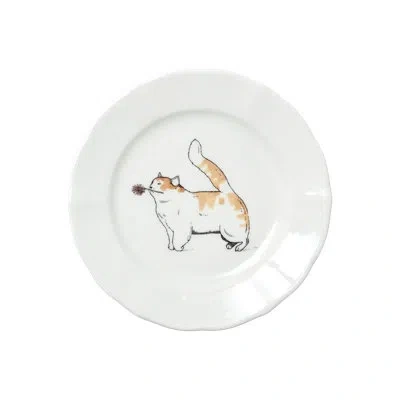 Hankook 1943 Thibaud Herem Objet 6" Plate (cat) In White