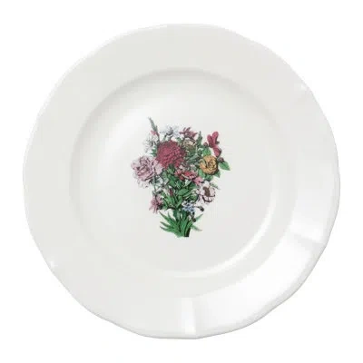 Hankook 1943 Thibaud Herem Objet 8" Plate (bouquet) In White