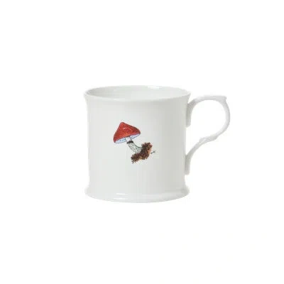 Hankook 1943 Thibaud Herem Objet Tea Mug (red Mushroom) In White
