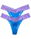 Hanky Panky 2pk Colorplay Thong In Blue