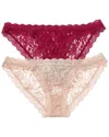 Hanky Panky 2pk Signature Brazilian Bikini In Multi