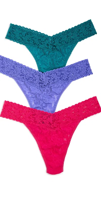 Hanky Panky 3 Original Rise Thongs Basic Multi