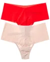 Hanky Panky 3pk Breathesoft High-rise Thong In Multi